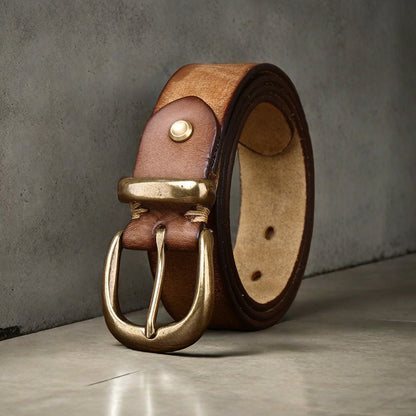 Belt First Layer Pure Cattlehide Men's Casual Jeans Belt