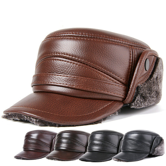 Men's Thick Warm Outdoor Ear Protection Cotton Cap