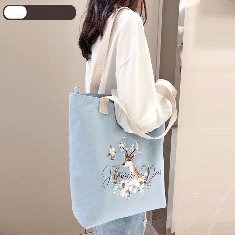 Canvas bag women's shoulder messenger