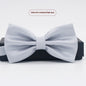 Men's Solid Color Formal Wear Wedding Business Casual Groom Groomsman Bow Tie
