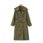 Women's Fashion Casual Long Trench Coat