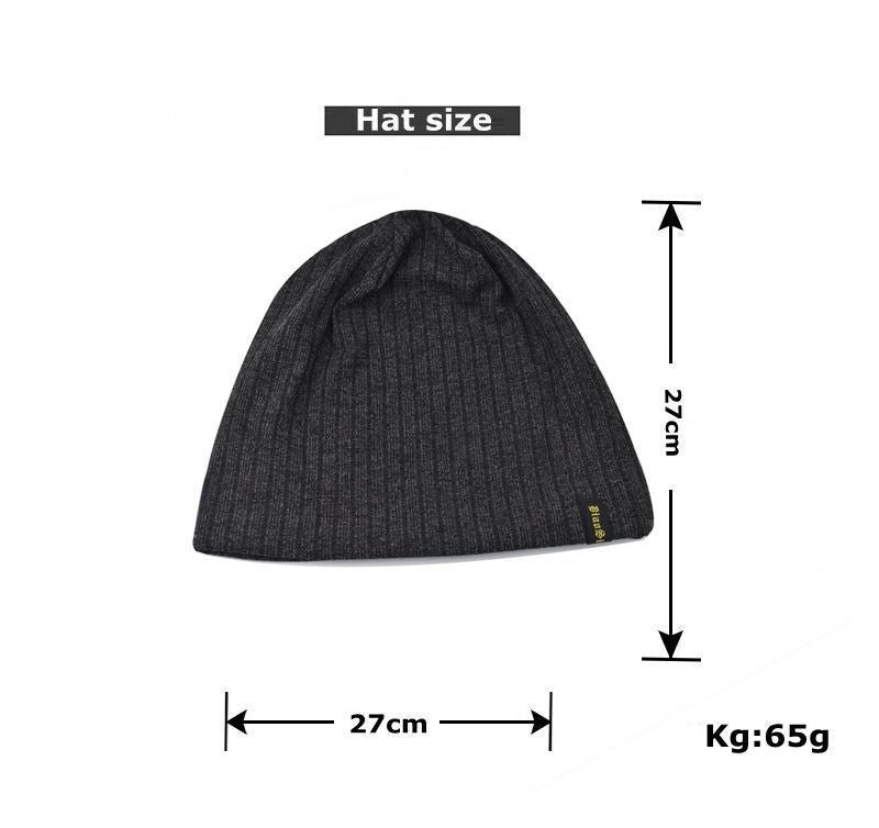 Baotou Thin Letter Embroidery Knitted Pile Hat