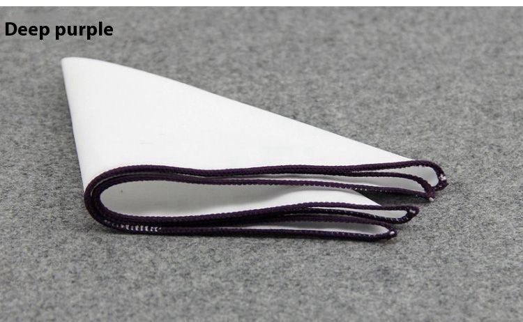 Trendy Men Wedding Groom Groomsman Suit Shirt Dress Corsage Square Scarf