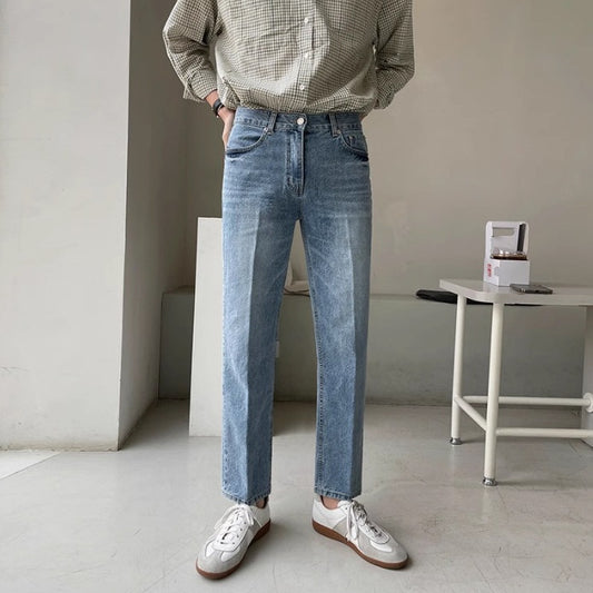 All-matching Casual All-matching Advanced Cropped Denim Pants
