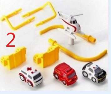 Cars Pass Through Big Adventure Parking Lot Rail Car Toy Car Track Kids Toy
