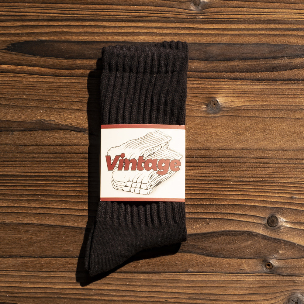 Men's Japanese-style Retro American Long Socks Thick Needle Long Tube