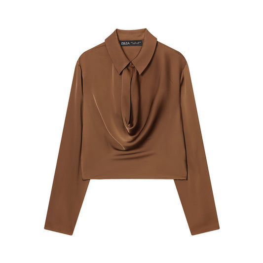 Fashion Loose Casual Design Niche Shirt Top