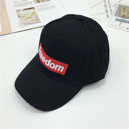 Korean Version Of The Same Cotton Embroidery Alphabet Baseball Hat