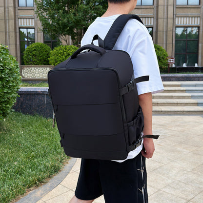 Women's Large Capacity Lightweight Multi-purpose Solid Color Travel Backpack