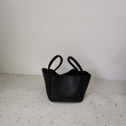 Women's Retro Bucket Bag - Casual Crossbody Style