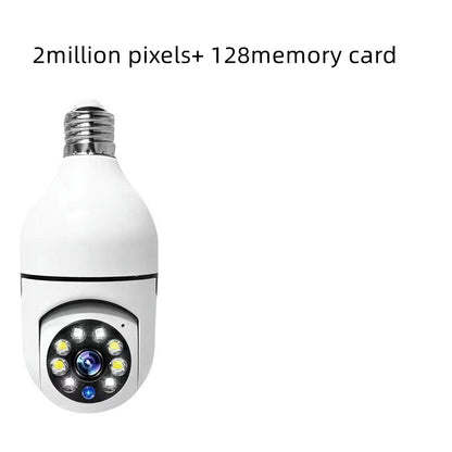 WiFi Security Camera 1080P Bulb - 4X Zoom E27