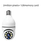 WiFi Security Camera 1080P Bulb - 4X Zoom E27