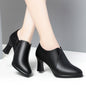 Soft Leather Deep Mouth Pumps Shoes