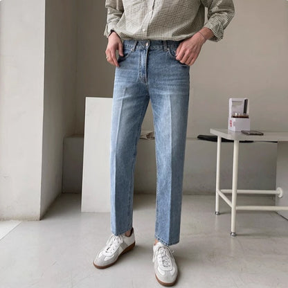 All-matching Casual All-matching Advanced Cropped Denim Pants