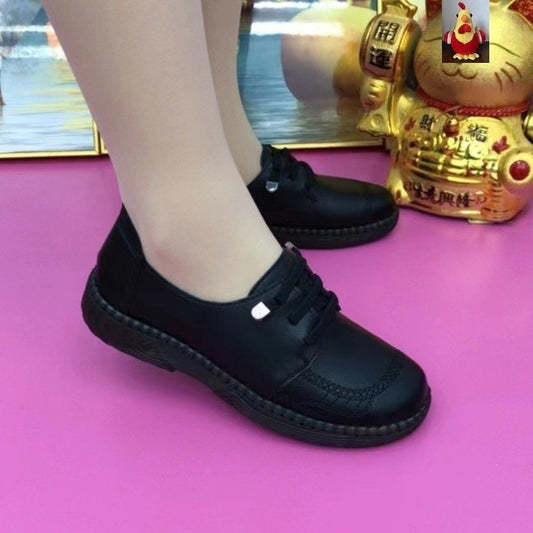 Soft Leather Women's Thin Shoes Beef Tendon Soft Bottom Soft Surface Non-slip