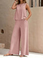 Women's Casual Loose Pants Set - Two Piece Outfit