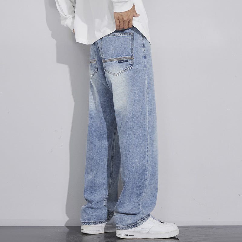 Retro Nostalgic Straight Jeans For Men