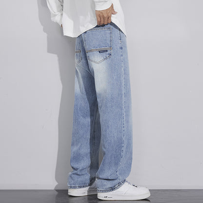 Retro Nostalgic Straight Jeans For Men
