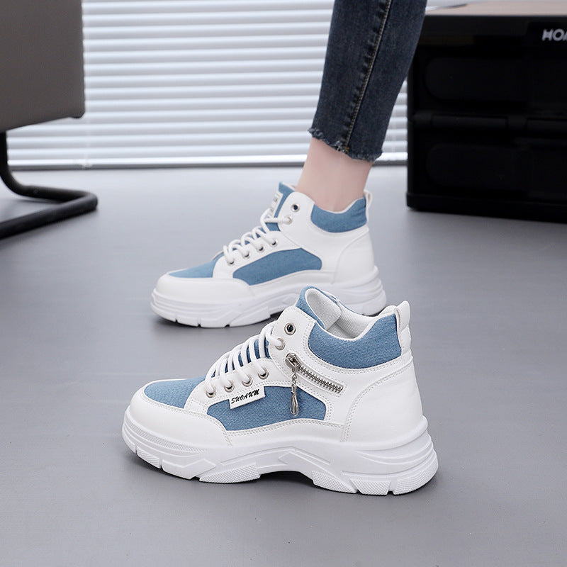 Spring And Autumn Platform Casual Skateboard Shoes Women