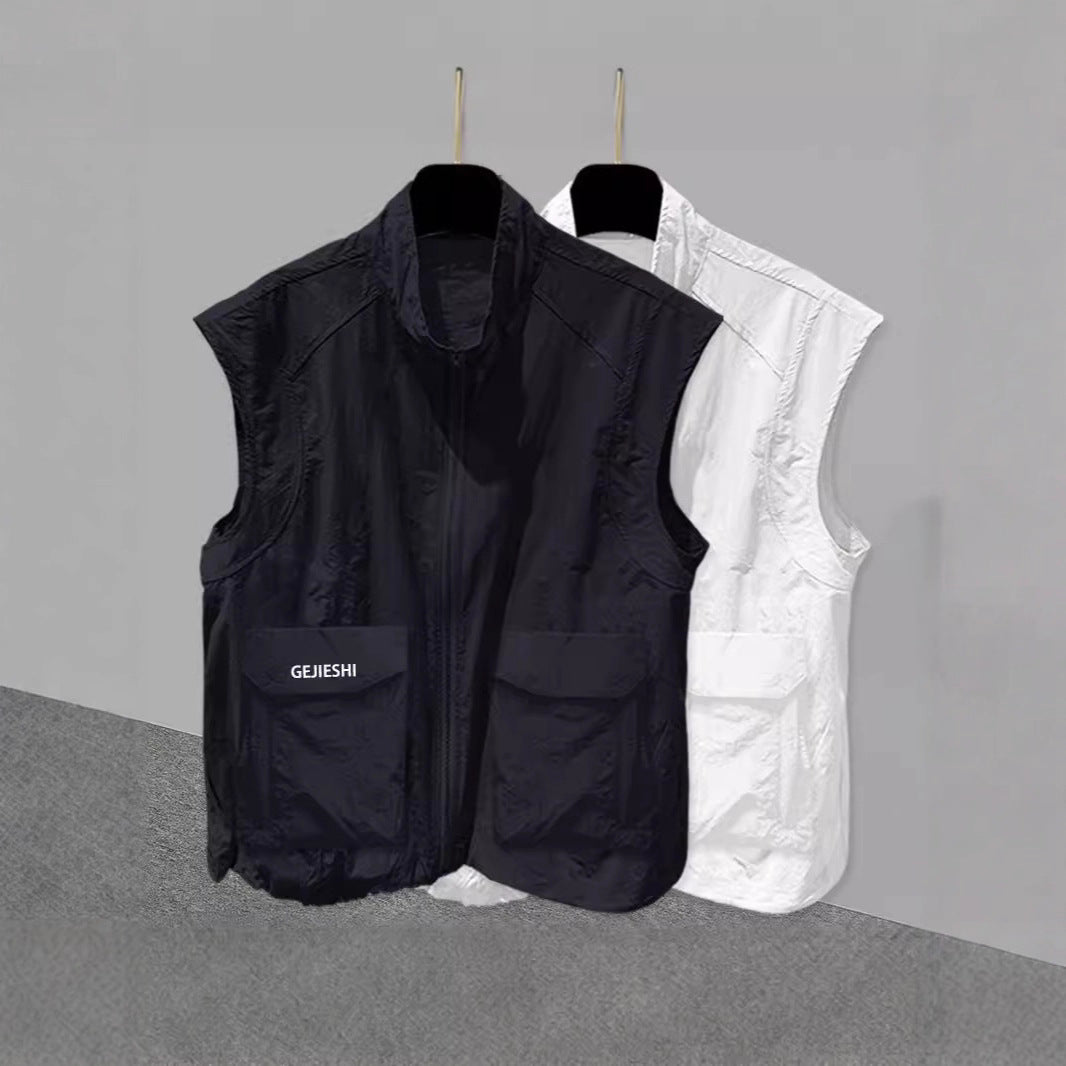 Men's 3D Pocket Outerwear Casual Sleeveless Vest