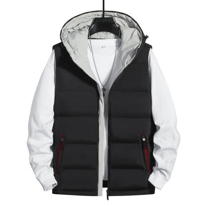 New Sports Casual Hooded Youth Sleeveless Vest