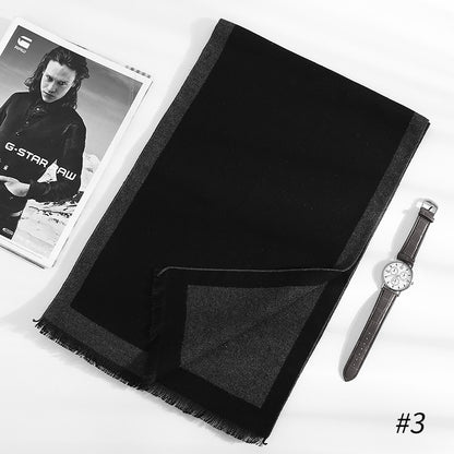 Artificial Silk Brushed Scarf Autumn And Winter Warm And Simple