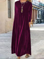 New Thick And Elegant Velvet Women's Dress