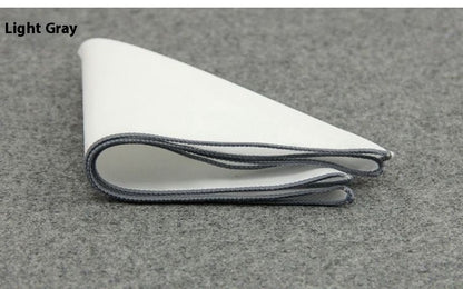 Trendy Men Wedding Groom Groomsman Suit Shirt Dress Corsage Square Scarf