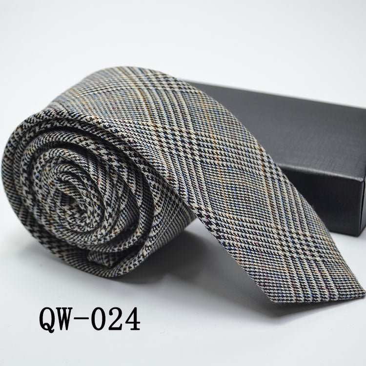 Men's Tie Super Narrow Wool-like Elegant And Elegant