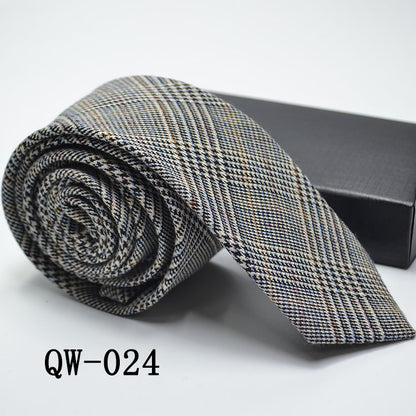 Men's Tie Super Narrow Wool-like Elegant And Elegant