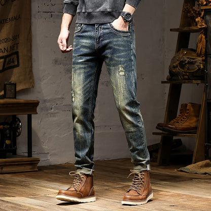 High-end Jeans Men's Stretch Nostalgic Retro
