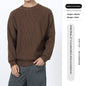 Men's Round Neck Sweater With A Light Luxury And High-end Casual Feel