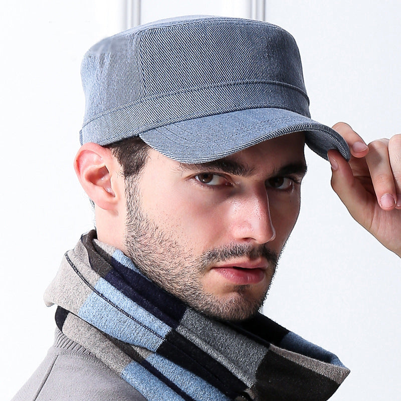 Men's cotton baseball cap for autumn and winter