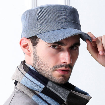Men's cotton baseball cap for autumn and winter