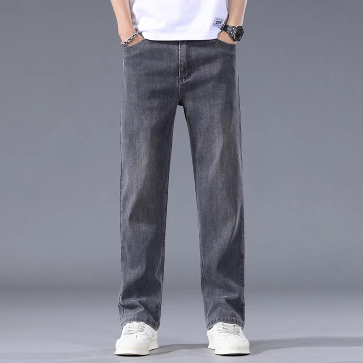 Thin Straight Loose High-end Business Casual Long Pants Men