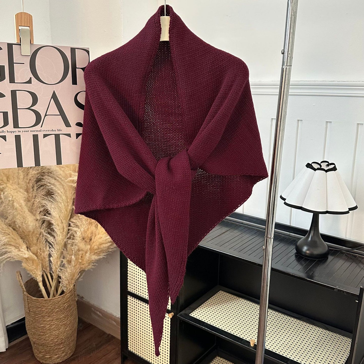 Solid Color Shawl Fashion Versatile Stylish Scarf