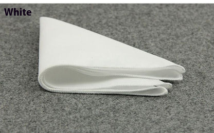 Trendy Men Wedding Groom Groomsman Suit Shirt Dress Corsage Square Scarf