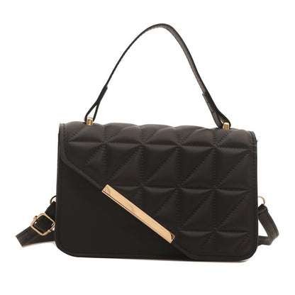 Women's Fashion Diamond Pattern Handbag - PU Leather