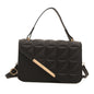 Women's Fashion Diamond Pattern Handbag - PU Leather