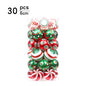 Electroplating Hand-painted Plastic Ball Christmas Tree Decoration Pendant