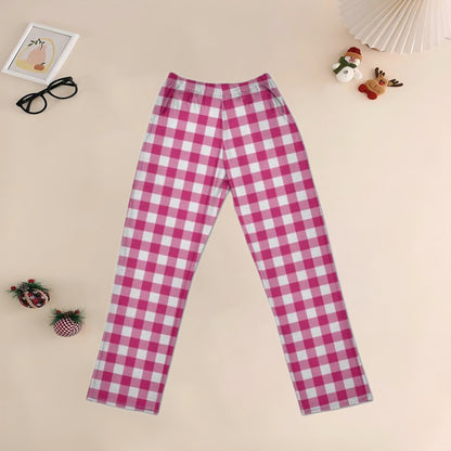 Cotton-like Printed Checkered Homewear