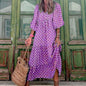 Women's Vintage Printed Bohemian Maxi Dress