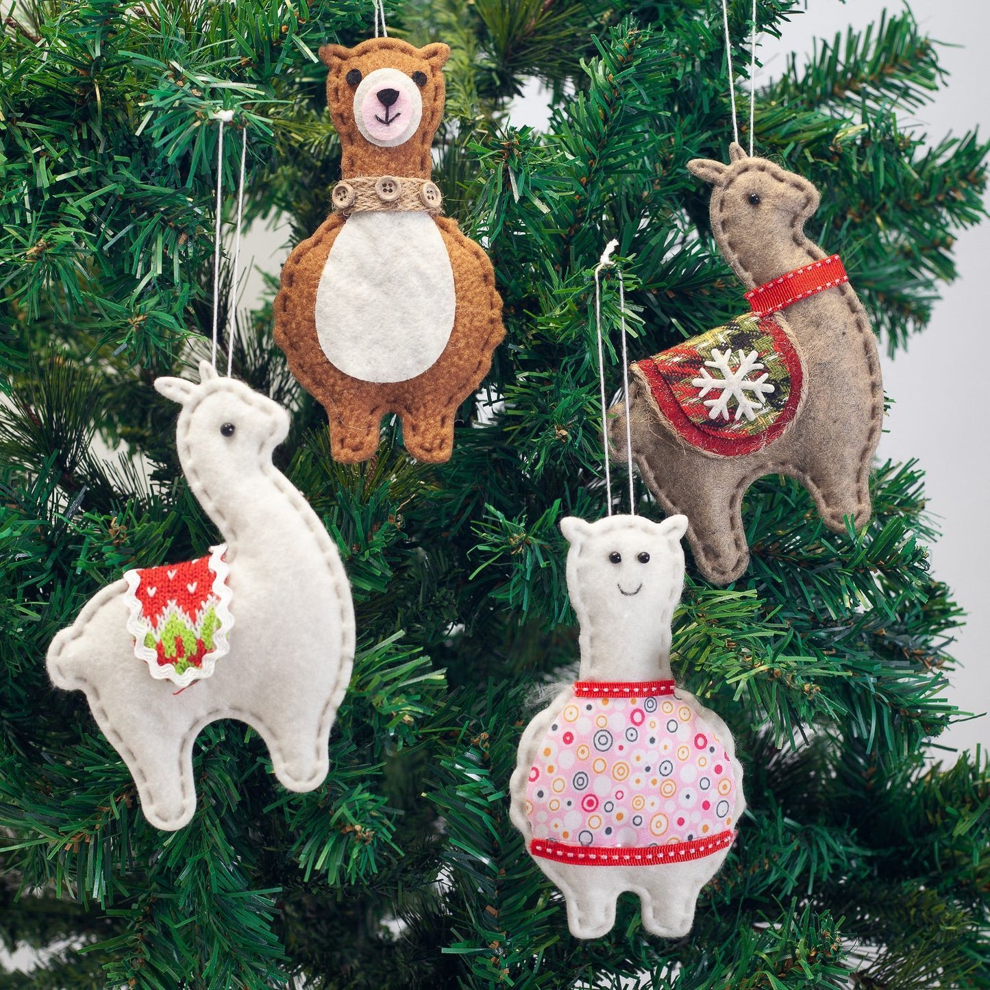 Creative Christmas Tree Alpaca Suit Pendant Home Decoration