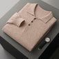 Cashmere Sweater Men's Lapel Pullover T-shirt
