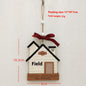 House Christmas Tree Decoration Festival Gift Wooden Pendant