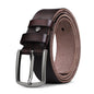 Men's First Layer Leather Alloy Buckle Belt
