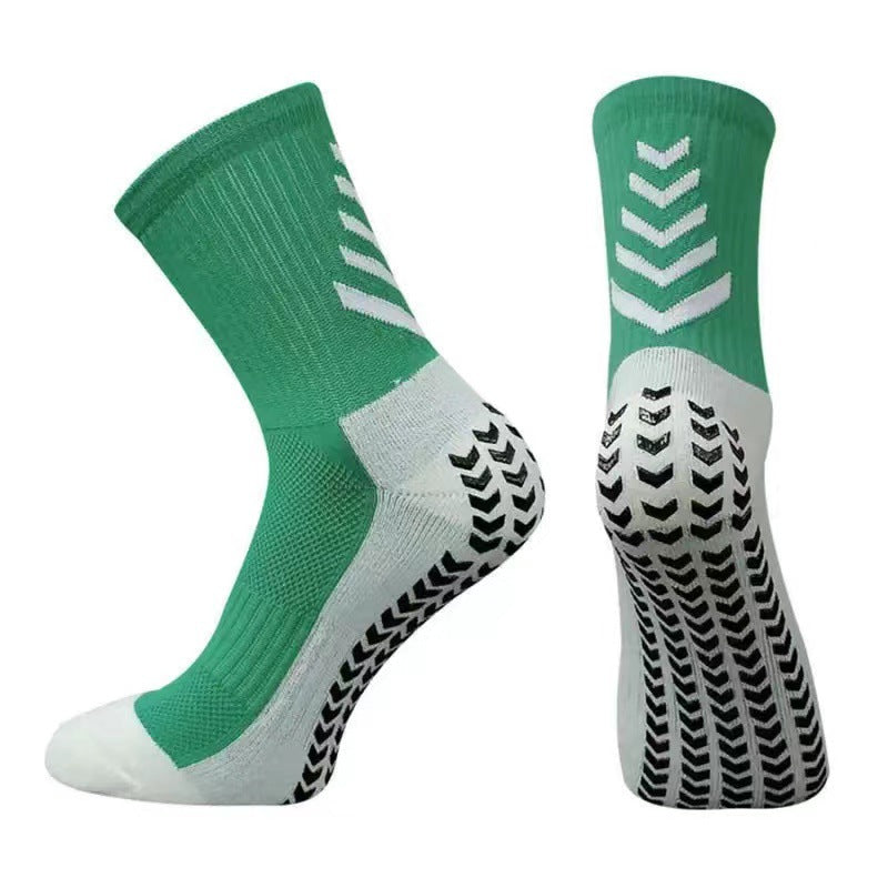 Men's Mid-calf Athletic Socks Socks For Running Non-slip Silicone Thickened
