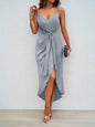 Women's Versatile Solid Color Strappy Dress