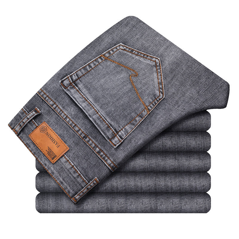 Men's Straight Stretch Casual Jeans