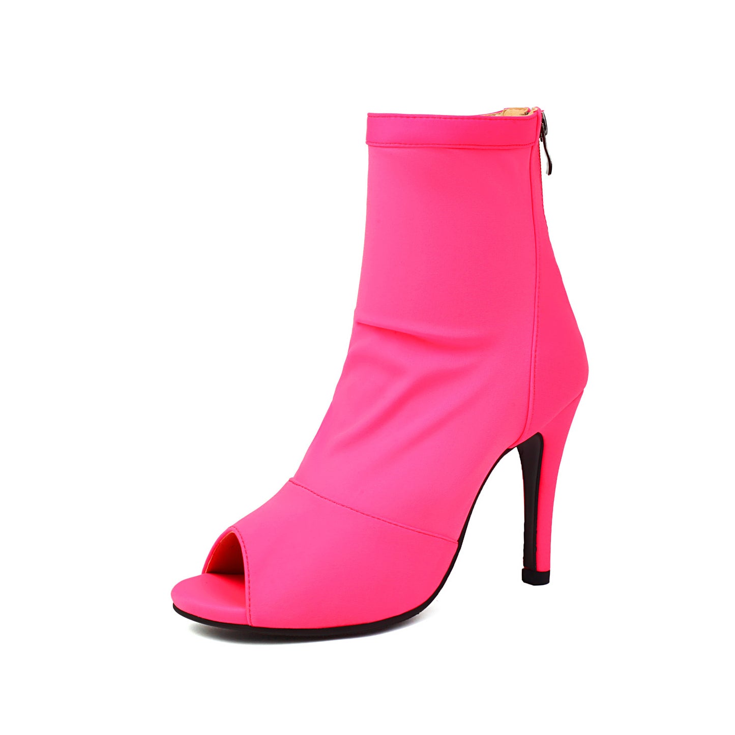 High-heeled Women's Stiletto Boots With Fishmouth.